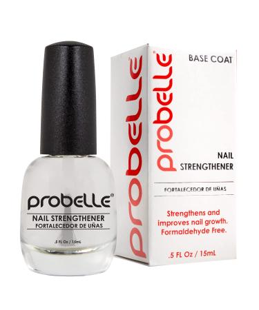 Probelle Nail Strengthener, Nail Strengthening Treatment, Nail Growth and Repair, Stops Peeling, Splits, Chips, Cracks, and Strengthens Nails (0.50 ounces, 1) 0.5 Fl Oz (Pack of 1) Clear