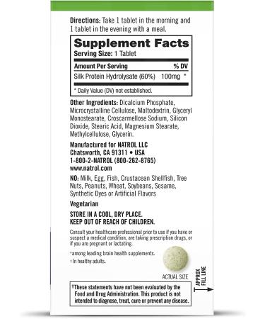 Natrol Cognium Tablets - Memory Support Supplement, 100mg, 60 Count - Safe & Stimulant Free for Brain Health - Buy Online on GoSupps.com