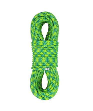 X XBEN 10.5 mm UIAA Dynamic Climbing Rope 20M(65FT) 35M(115FT) 45M(150FT) 60M(200FT), Safety Nylon Kernmantle Rope for Rock Climbing, Tree Climbing, Ice Climbing, Rappelling, Rescue Green Dynamic - 20M(65 Foot)