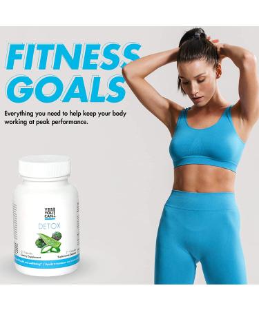 Yes You Can Detox Supplement 21 Capsules - Herbal Vegetable Formula for Liver & Kidney Cleanse - Vitamins with Milk Thistle, Aloe Vera, Broccoli & Artichoke Extract - Men & Women - Buy Online on GoSupps.com