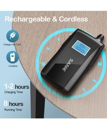 30000 RPM Cordless Rechargeable Nail Drill Machine with Nail Lamp for Manicure & Pedicure - Portable Electric File for Acrylic Gel Nails - Speed Display - Black - Buy Online on GoSupps.com