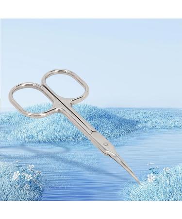 Eyebrow Scissors with Stainless Steel Curved Shape for Facial Hair and Eyelash Trimming Little Manicure Scissors - Buy Online on GoSupps.com