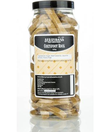 Original Coltsfoot Rock Retro Sweets Gift Jar by Berrymans Sweet Shop - Classic Sweets Traditional Taste. - Buy Online on GoSupps.com