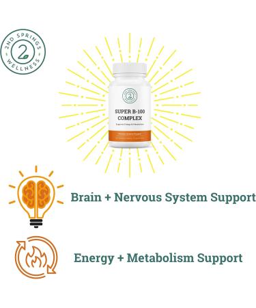 2nd Springs Mind & Body Harmony Bundle - 7 Mushroom & Brain Support for Cognitive Wellness Super B-100 & Adaptogen Complex for Energy & Stress Resilience - Buy Online on GoSupps.com