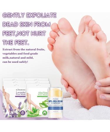 Dongcill Urea Cream Foot Care Set 60 percent 40 g 4 pairs of foot masks moisturizing foot mask very dry feet relieves dry and cracked feet - Buy Online on GoSupps.com