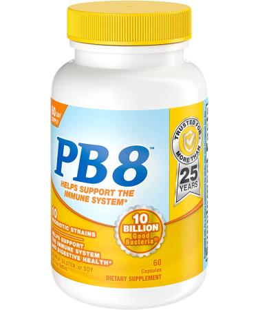 Nutrition Now PB 8 Probiotic - Immune & Digestive Support Supplement, 60 Count - Buy Online on GoSupps.com