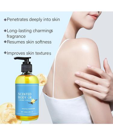 JIAOY Orena Body Oil Caramel Vanilla caramel vanilla body oil skin oil with natural scents allround caring and moisturizing brightening skin oil vanilla body oil for everyone 2 pieces - Buy Online on GoSupps.com