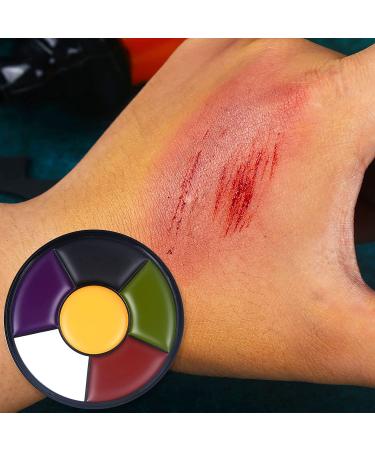 BOBISUKA Special Effects SFX Halloween Makeup Kit - Bruise Palette, Scar Wax, Fake Blood Spray & Cream - Buy Online on GoSupps.com