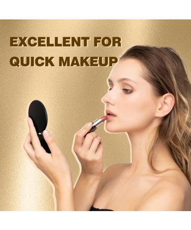 Qislee Compact Mirror Bulk Set - Round Makeup Mirror for Purse (Black) - Pack of 4 - Buy Online on GoSupps.com