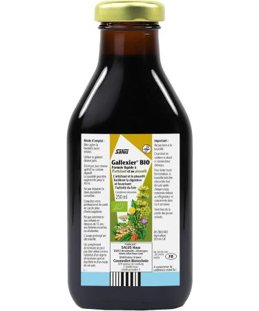 Salus Gallexier Bio - Liquid Food Supplement with Dandelion and Artichoke and 12 Vegetable Extracts - Facilitates Digestion and Good Functioning of the Liver and Stomach - 250 ml - Buy Online on GoSupps.com