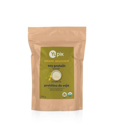 Yupik Organic Soy Protein Powder 90% Superfood Non-GMO Vegan Gluten-Free 250g 250 g (Pack of 1)