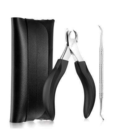 SZQHT Nail Clippers for Ingrown or Thick Toenails Trimmer Precision Surgical Grade Stainless Steel Includes Safety Tip Cover