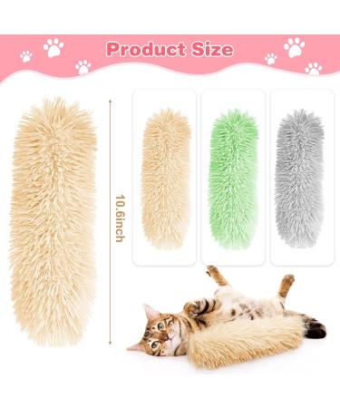 FELISTORY Cat Catnip Toys for Indoor Kitten: 3 Pcs Interactive Cat Kicker Toy with Catmint and Crinkle Plush Cat Chew Teething Clean Toy for Small Cats - Buy Online on GoSupps.com