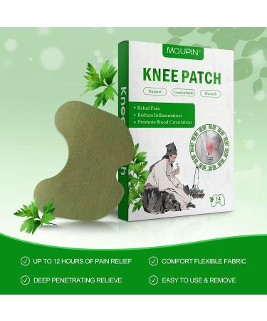 MQUPIN Wormwood Knee Pain Relief Patches Kit - Quick Relief for Knee, Back, Neck, Shoulder, and Waist - 14 Patches - Buy Online on GoSupps.com