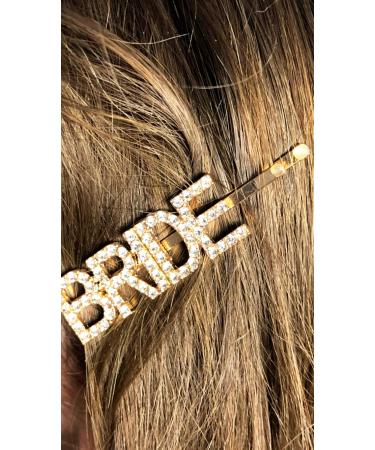 Hair Clip Set HOPE-ENGAGED-BRIDE | Elegant Wedding Hair Accessories | Set of 3 Clips for Brides - Buy Online on GoSupps.com