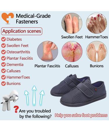Men & Women Diabetic Shoes | Adjustable Support Footwear for Swollen Fat & Wide Feet | Arthritis & Valgus Relief - Buy Online on GoSupps.com