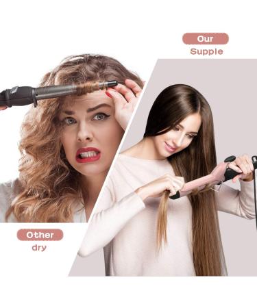 PRETFY 1 1/4 Inch Curling Iron - Adjustable Temperature Ceramic Barrel Fast Heat for Long & Medium Hair - Dual Voltage Hair Waver for Women - Buy Online on GoSupps.com