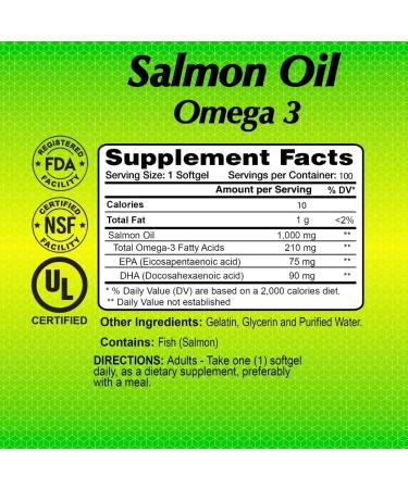 ALFA VITAMINS - Salmon Oil 100 Softgels - Fish Oil - EPA - Dha - Essential Fatty Acids - 100 softgels - Buy Online on GoSupps.com