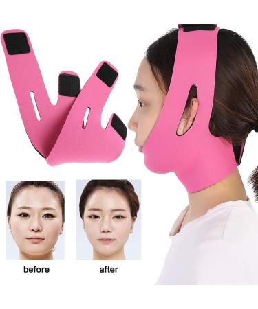 V-Line Lifting FaceLift Bandage Belt - Rose Red Double Chin Strap & G Mask Remover for Skin - Buy Online on GoSupps.com