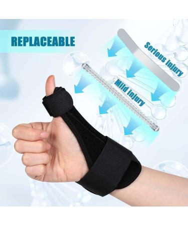Thumb Spica Splint - Lightweight Breathable Wrist Support Brace for Pain Relief | Carpal Tunnel Arthritis & Tendonitis - Both Hands - Buy Online on GoSupps.com