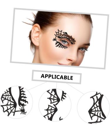 minkissy 2 Pairs Eye Shadow Stickers False Eyelashes Eye Stickers Makeup Halloween Temporary Eye Scary Eye Sticker Bat Face Decal Spider Stickers Girl Paper Child - Buy Online on GoSupps.com