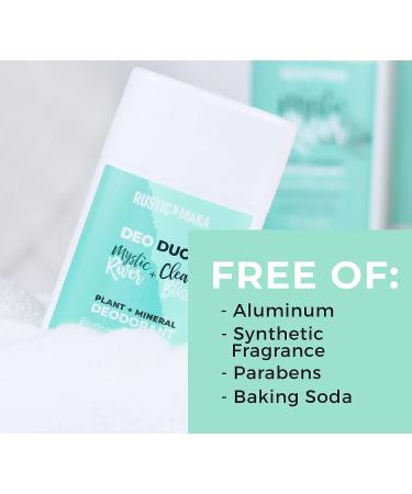 Rustic MAKA Natural Deodorant Duo - Mystic River & Clean Bliss | Aluminum-Free, Paraben-Free, Prebiotic | Vegan & Cruelty-Free - Buy Online on GoSupps.com