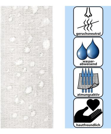 Alpidex 6 Rolls Adhesive Bandage 5cm x 4.5m - Self-Adhesive Vet Wrap Tape for Sports & Medical Use - White - Buy Online on GoSupps.com