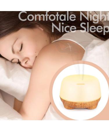 SK Depot Essential Oil Diffuser 500ml Ultrasound Aromatherapy Diffusers Remote Control Air Quiet Diffuser Aroma Diffusers Humidifier 7 Colors of Lights and for Bedroom Yoga Spa (Light Wood) - Buy Online on GoSupps.com