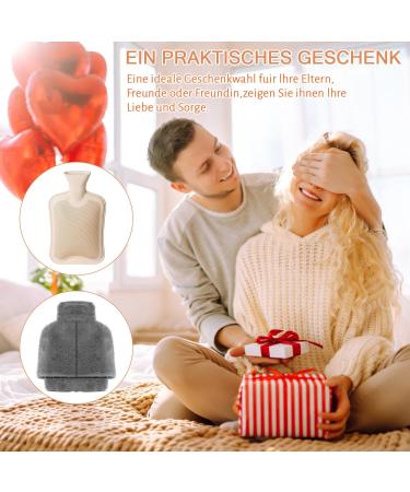 Eyl Keup Foot Warmer | 2-in-1 Heat Bottle for Cold Feet | Large 2L Electric-Free Solution | Super Soft & Warm Winter Comfort (Gray 36x30cm) - Buy Online on GoSupps.com