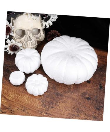 COHEALI 1 Set 2pcs Halloween Foam Decorations Mini Accessories Fake Foam Pumpkins Halloween Props Smooth Ball Halloween Artificial Pumpkin Kids Decor White Assorted Blank Child White 20X20X10CM - Buy Online on GoSupps.com