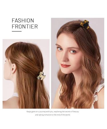 Kavya 6-Piece Non-Slip Hair Clips for Women & Girls | Tortoise Acetate Angular Clips for Thin Hair | Stylish & Durable B Set-2 - Buy Online on GoSupps.com