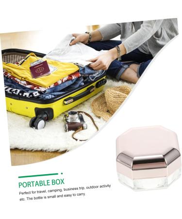 PLAFOPE 8 Pcs Powder Box Empty Powder Case Cosmetic Powder Containers Loose Powder Case Golden Cover Abs - Buy Online on GoSupps.com