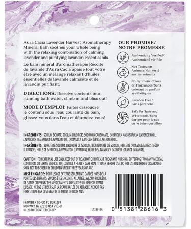 AURA CACIA Lavender Harvest Mineral Bath 6 x 71 g - Buy Online on GoSupps.com