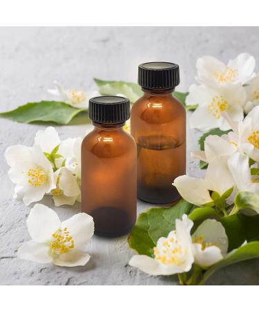 Amber Glass Bottles 1 Oz (30 ml) - Pack of 12 Refillable Bottles with Black Cap by Onisavings - Buy Online on GoSupps.com