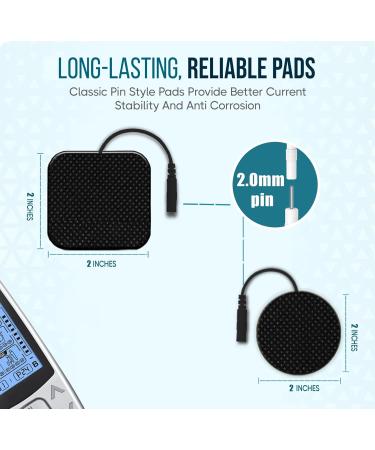 TENS Unit Electrode Pads | Multiple Sizes & Reusable Replacement Pads for TENS 7000 – High-Quality Electrodes for Pain Relief - Buy Online on GoSupps.com