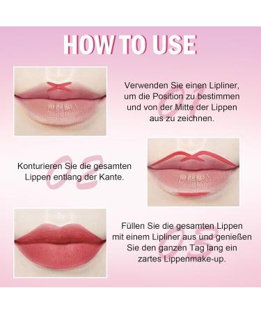  Jutqut Matte lip pencil with a wet-look consistency waterproof long-lasting highly pigmented liquid lipstick natural nude with a rounded tip and makeup pencil for - Buy Online on GoSupps.com