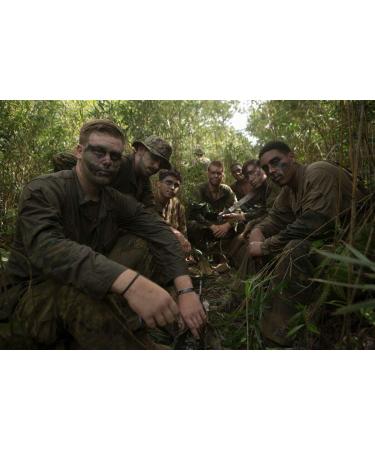 Buy Sainstone Camouflage Army Bracelet - Military Silicone with American Flag | Forest Camo Design for Patriots & Army Fans - Buy Online on GoSupps.com