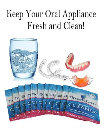 SmartGuard Premium Cleaner Crystals (110 Cleanings) - Removes Stain, Plaque & Odor for Dentures, Clear Braces, Mouth Guard & Retainers - Buy Online on GoSupps.com