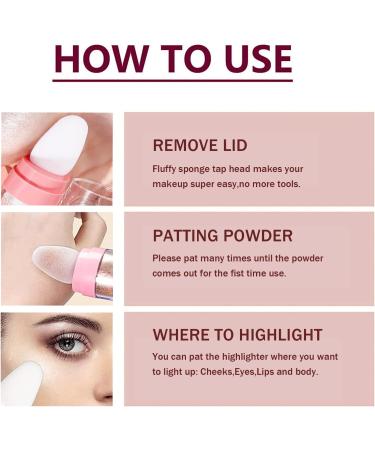 Polvo De Hadas Glitter Highlighter Stick - Long-Lasting Fairy Highlight Powder - Body and Face Glitter Makeup - White Moonbeam - Buy Online on GoSupps.com