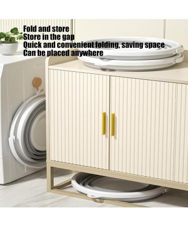 Shakven Foldable Bucket with Handle | Ergonomic Water Bucket with Large Capacity - 10L Space-Saving Fishing Bucket Portable Water Bucket with Handle for Camping - Buy Online on GoSupps.com