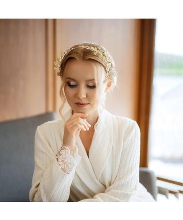 Gold Goddess Headband Greek Goddess Headpiece goddess crown Bridal Tiara Head Piece for Christmas Party Photo Prop(6.2x2.7 inch) - Buy Online on GoSupps.com