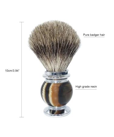 Magyfosia Premium Razor Brush - Pure Roof Hair Luxurious Resin Handle Super Soft Shaving Accessory for Men - Buy Online on GoSupps.com