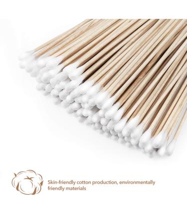 Lurrose Cotton Swabs with Wooden Handles - 200pcs Cotton Tips for Home & Office | International Shipping Available - Buy Online on GoSupps.com