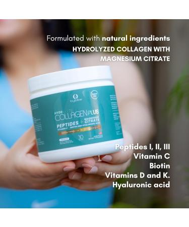 Colageno Hidrolizado para Mejorar Articulaciones + Citrato de Magnesio para tu Salud Digestiva + Peptidos I II III + Acido Hialuronico + Biotin + Vitamina C D y K y Fortalece Tus U as y Cabello - Buy Online on GoSupps.com