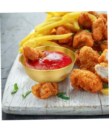 Milisten 3 Pcs Seasoning Dish Portion Cups Sauce Dipping Bowls Mini Dessert Bowl Metal Sauce Dish Salad Dressing Cruet Mini Saucers Dishes Dip Bowls Stainless Steel Server Round - Buy Online on GoSupps.com
