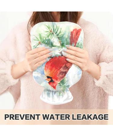 Watercolor Vogel Winter Christmas Heat Bottle - 2L Hand & Foot Warmer for Pain Relief | Hot Water Bed Warmer for Women - Buy Online on GoSupps.com