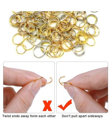 Natuce 180pcs Hair Rings - Braid Clips & Charms for DIY Hairstyles | Punk & Hip-Hop Hair Accessories in 3 Colors & 2 Sizes - Buy Online on GoSupps.com