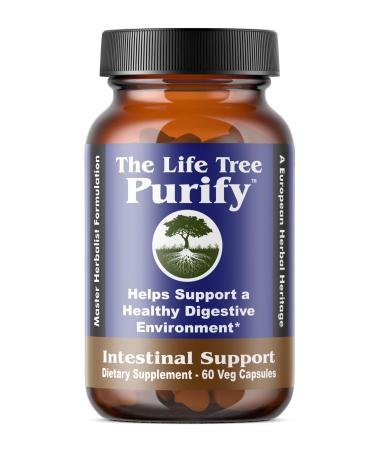 Purify - Certified Organic Advanced Intestinal Support and Microbial Cleanse for Humans and Pets - Contains no Wormwood - 60 Veg Capsule Formulation.