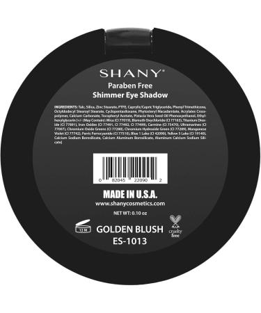 SHANY Paraben Free Silky Shimmer Eye Shadow Golden Blush - Buy Online on GoSupps.com