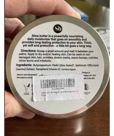 Organic Jasmine Shea Butter - Small Batch Raw 1oz | Luxe Skincare - Buy Online on GoSupps.com